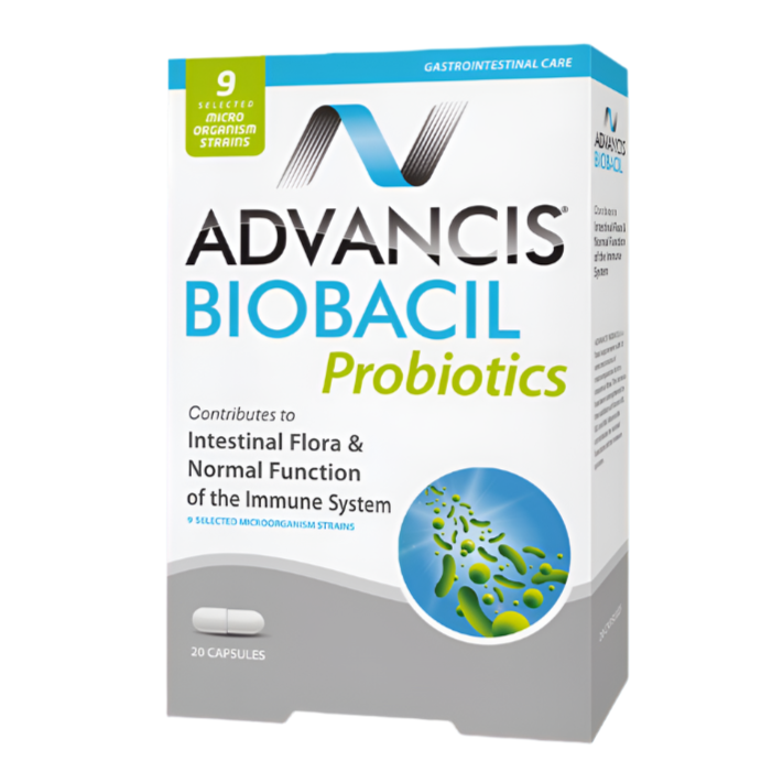 ADVANCIS BIOBACIL PROBIOTICS - 20 capsules