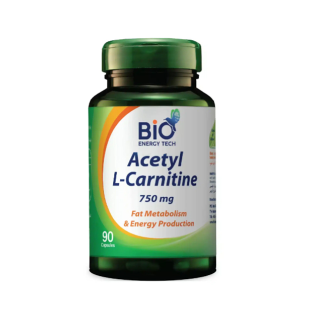 BIO ENERGY TECH Acetyl L-Carnitine - 750 mg - 90 Capsules