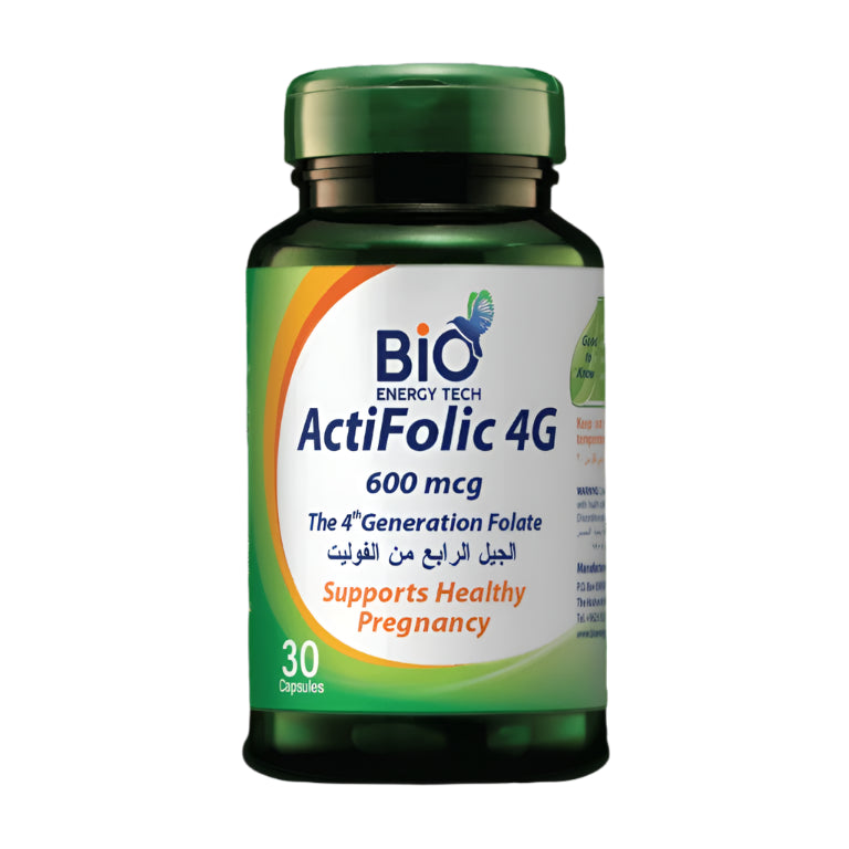 BIO ENERGY TECH ActiFolic 4G - 600 mcg - 30 Capsules