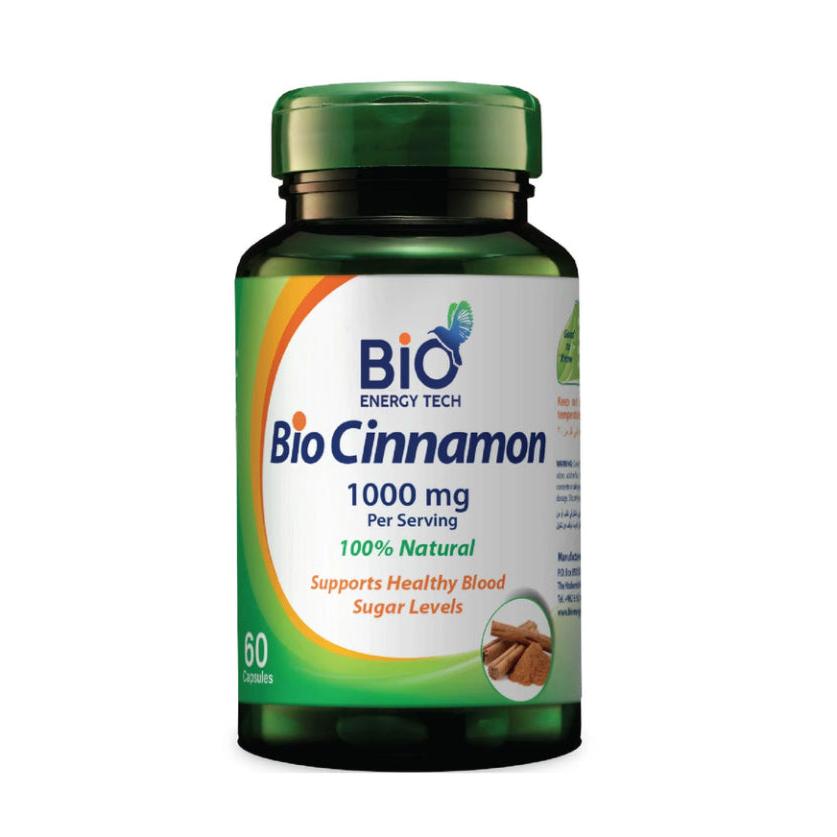 BIO ENERGY TECH Bio Cinnamon - 1000 mg - 60 Capsules