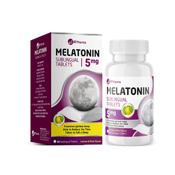 BT PHARMA Melatonin 5 Mg Sublingual - 60 Tablets