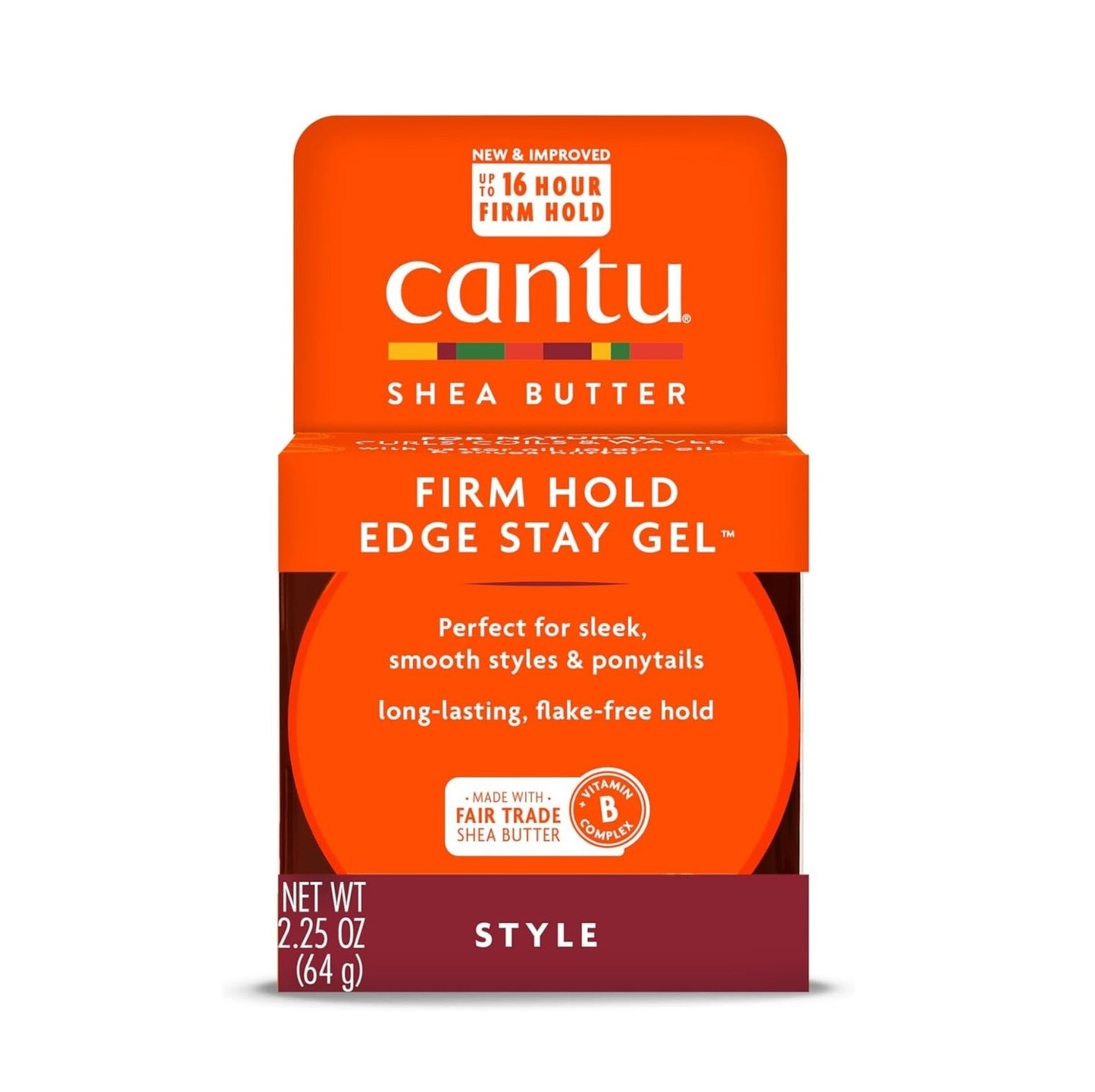 CANTU SHEA BUTTER FIRM HOLD EDGE STAY GEL 64g