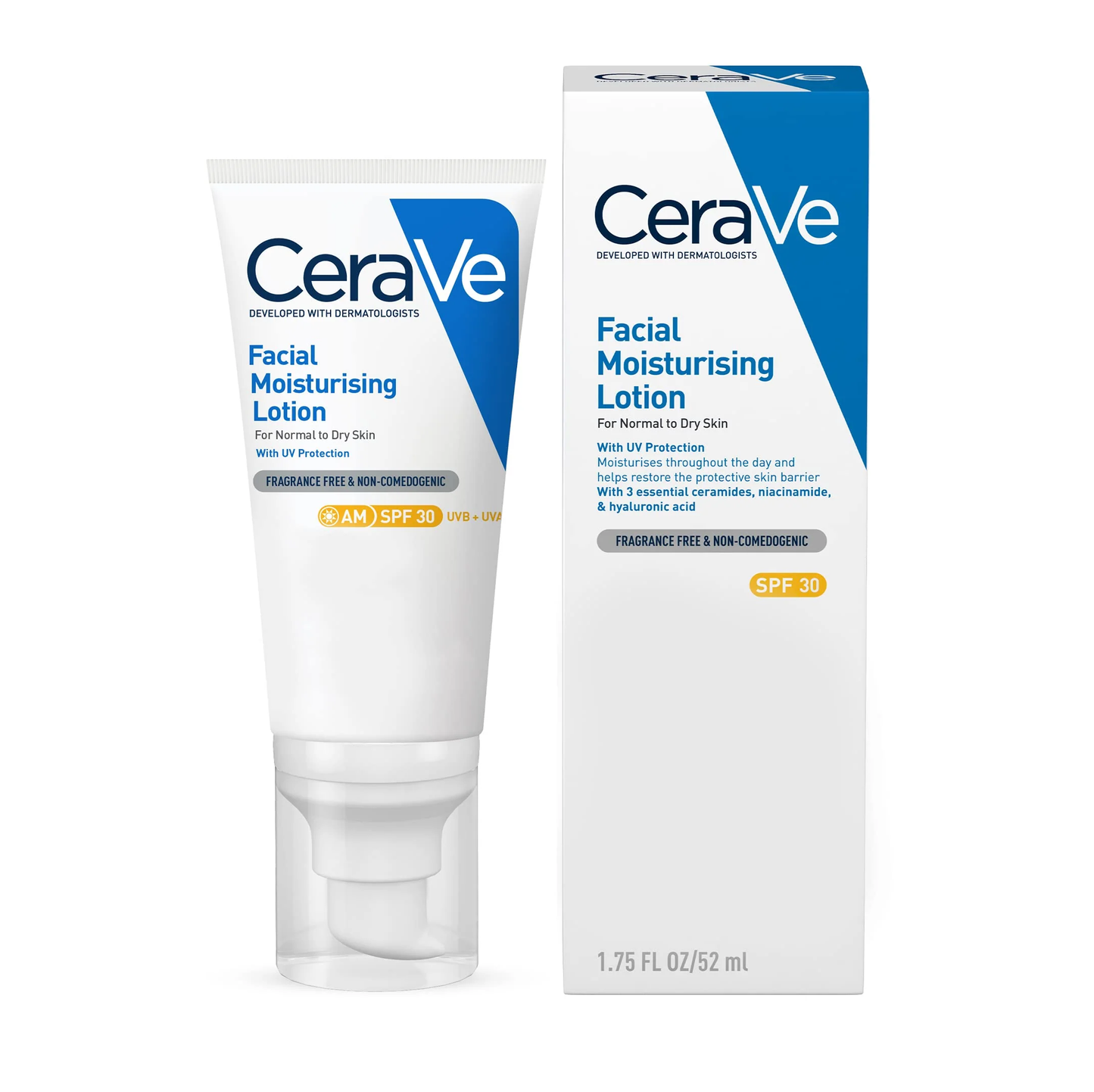 لوشن مرطب للوجه من سيرافي بعامل حماية من الشمس 30، 52 مل