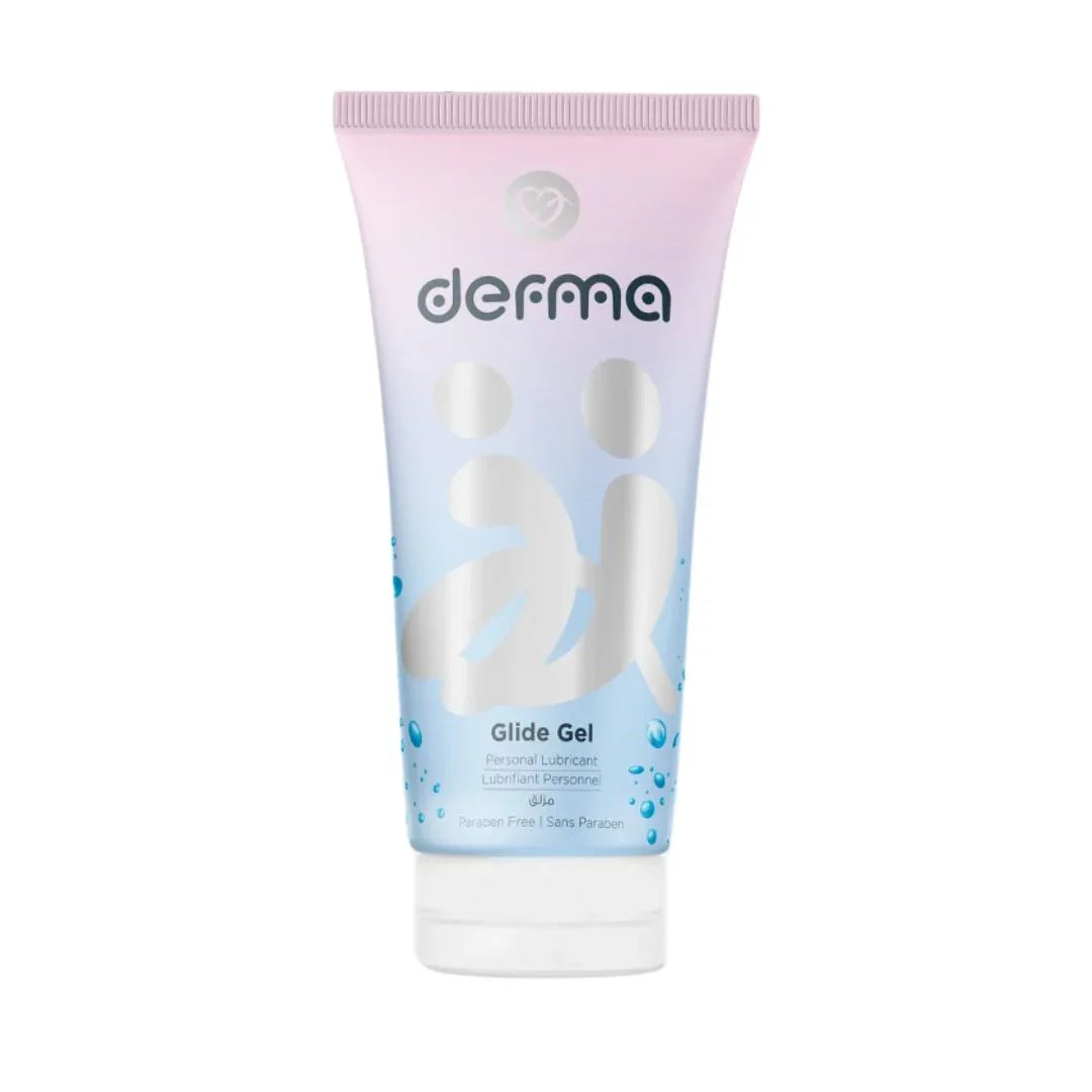 Derma Glide Gel water-based personal lubricant for long-lasting intimate comfort.