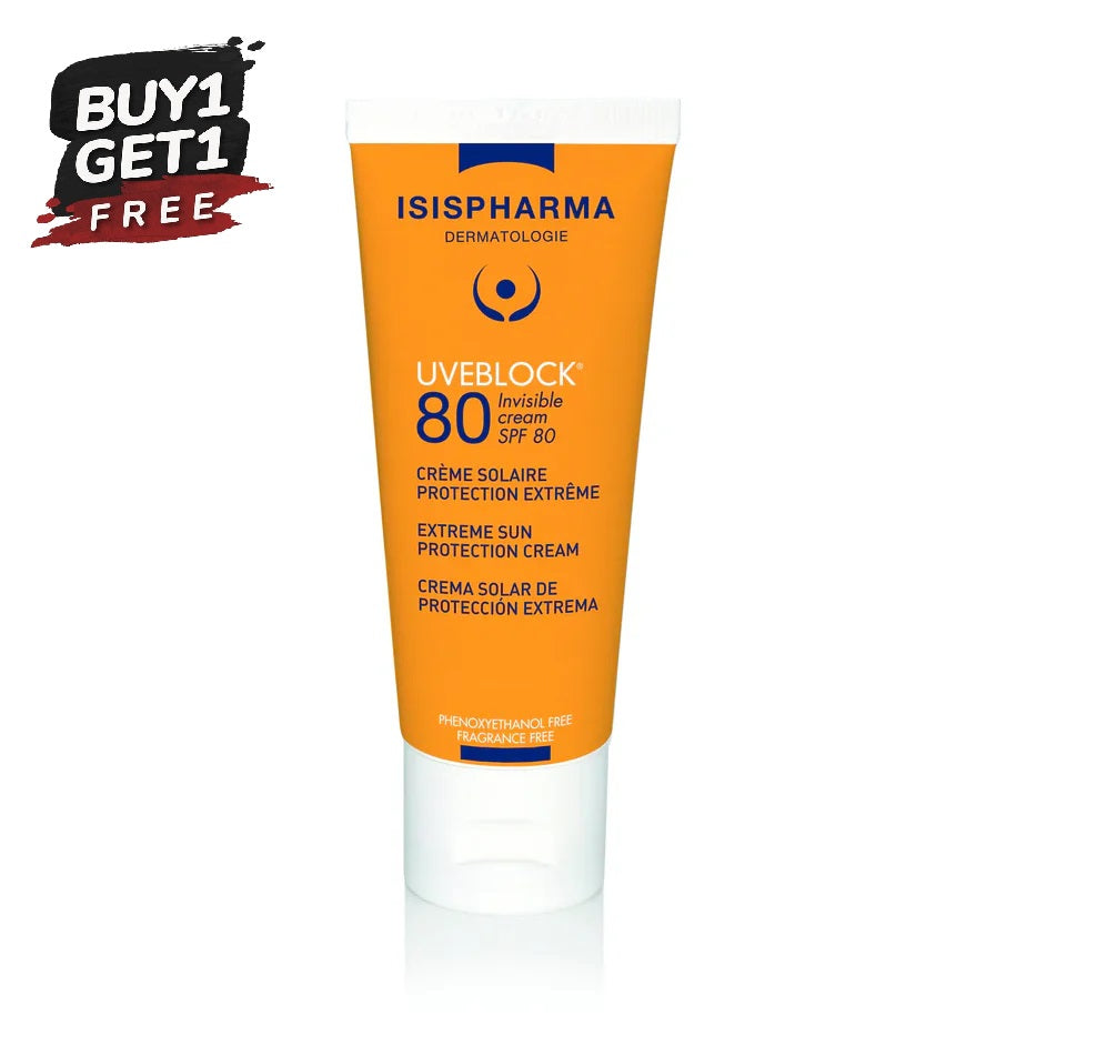 كريم غير مرئي من ISIS PHARMA UVEBLOCK SPF 80 40 مل