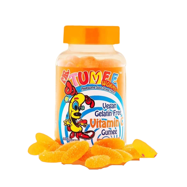 Mr Tumee Vitamin C Gummies (Worms) – Vegan Gelatin-Free
