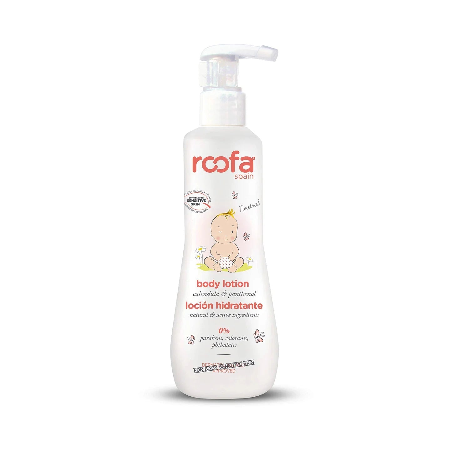 ROOFA Spain Baby Body Lotion - Calendula and Panthenol 300ML