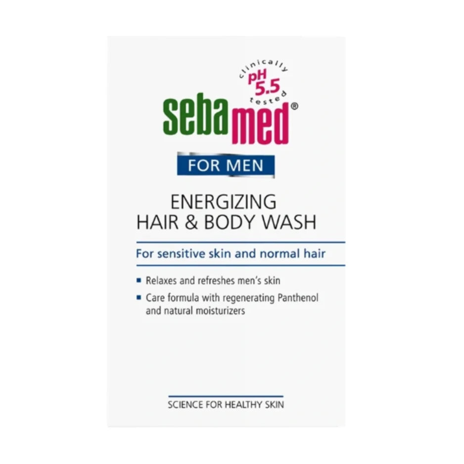 SEBA MED Energizing Hair & Body Wash for men 200ml