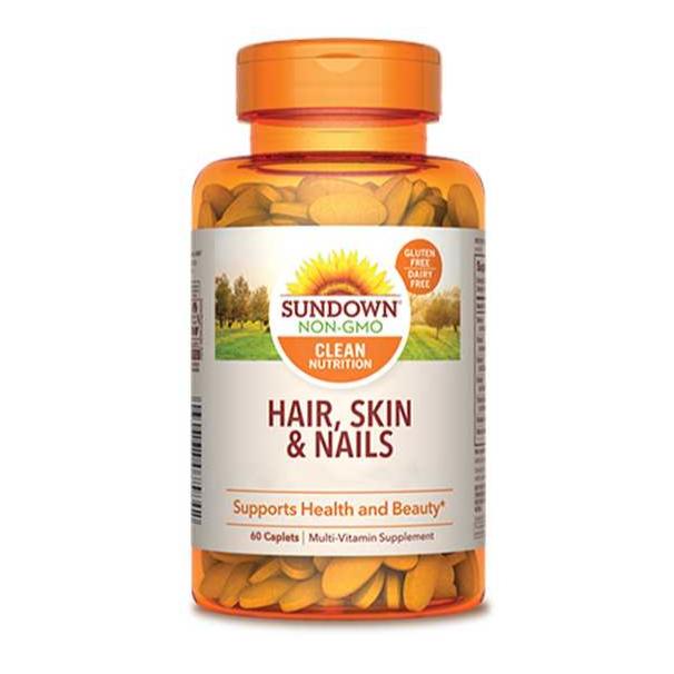 SUNDOWN Hair, Skin and Nails 60 Caplets