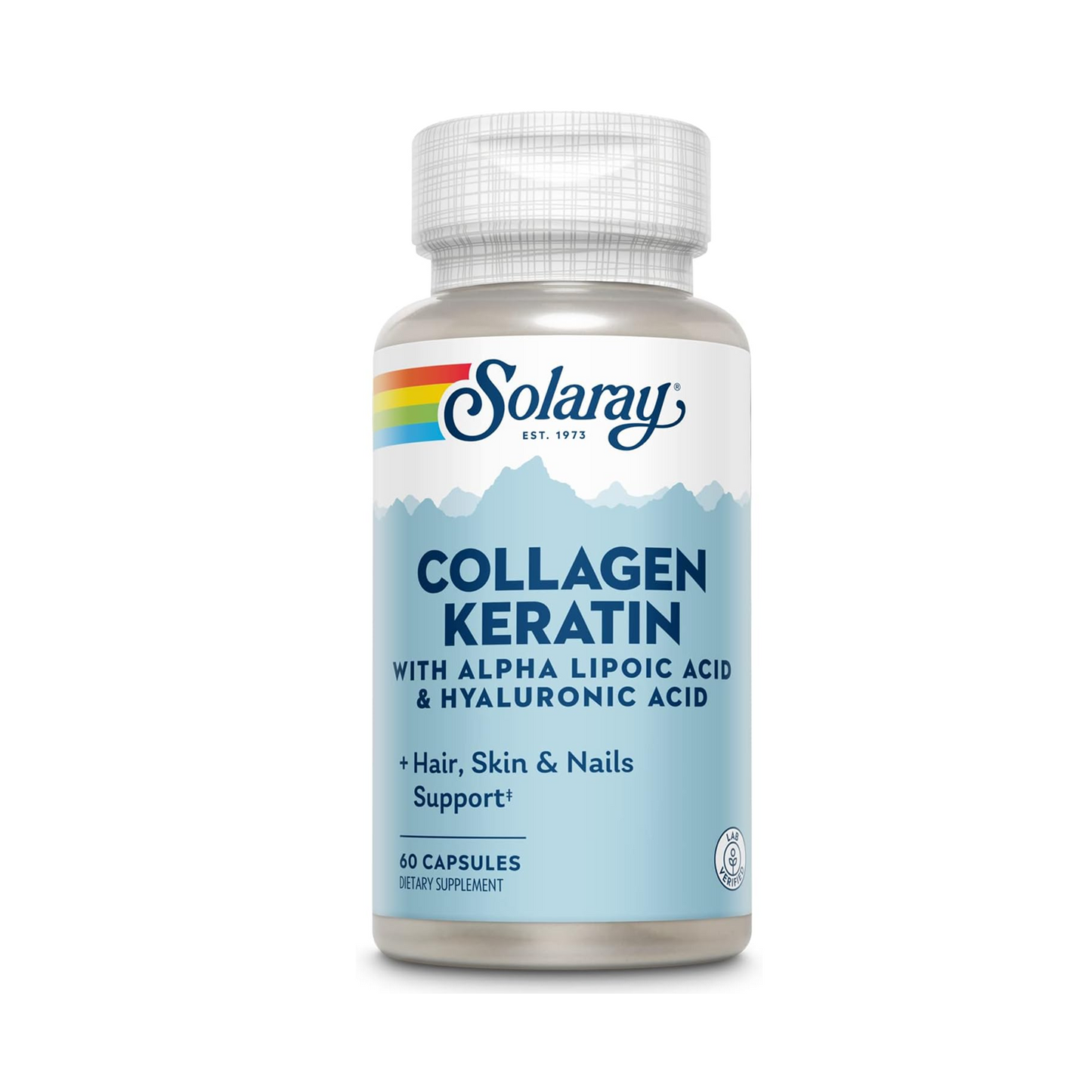 Solaray Collagen Keratin with Alpha Lipoic Acid & Hyaluronic Acid – 60 Capsules