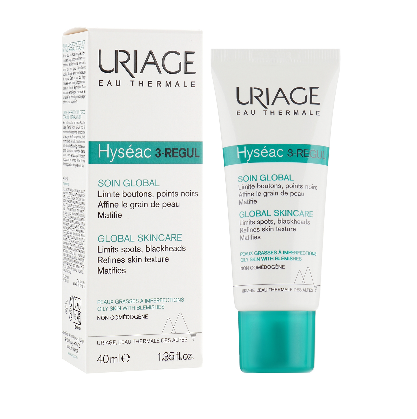 URIAGE HYSÉAC 3-REGUL GLOBAL SKINCARE – Clearer, Balanced, and Matte Skin 40ml