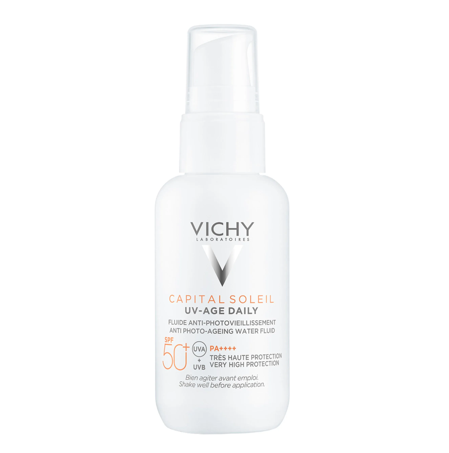 VICHY Capital Soleil Uv-Age Daily SPF50+ Water Fluid Antifotoaging 40ml Invisible