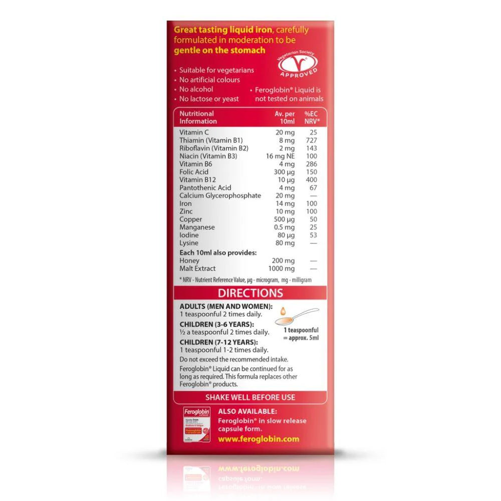 VITABIOTICS FEROGLOBIN LIQUID 200ml
