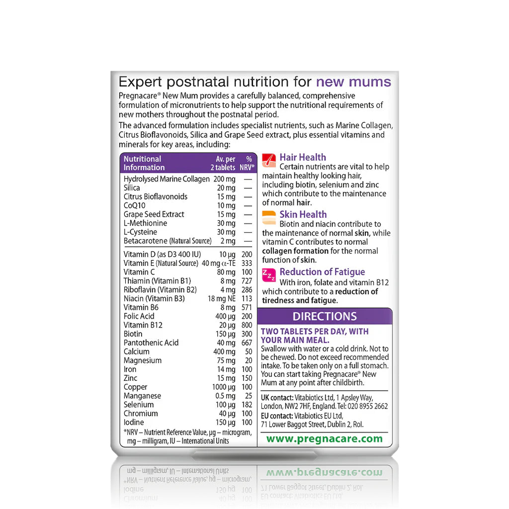 VITABIOTICS Pregnacare New Mum 56 Tablets