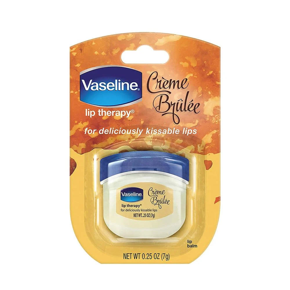 Vaseline Lip Therapy Crème Brûlée – For Deliciously Kissable Lips - 7g