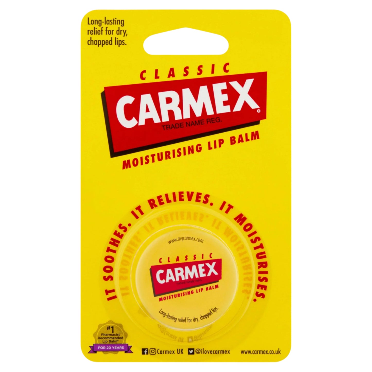Carmex Classic Moisturising Lip Balm Pot – 7.5g