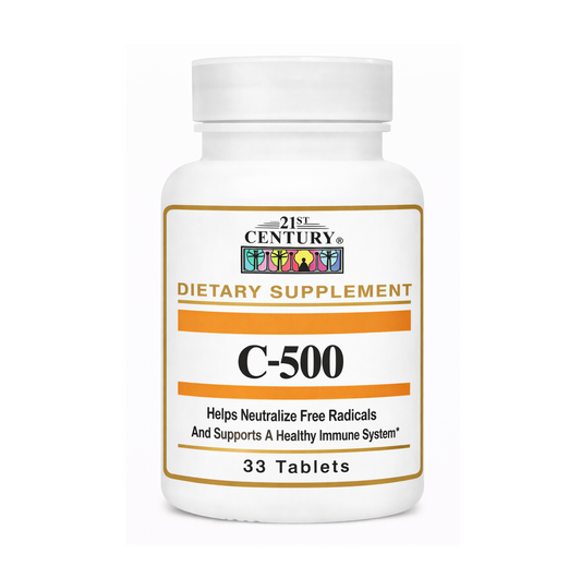 21st Century C-500 Dietary Supplement – 33 Tablets