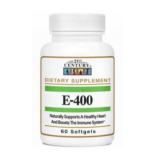 21st Century E-400 Dietary Supplement – 60 Softgels