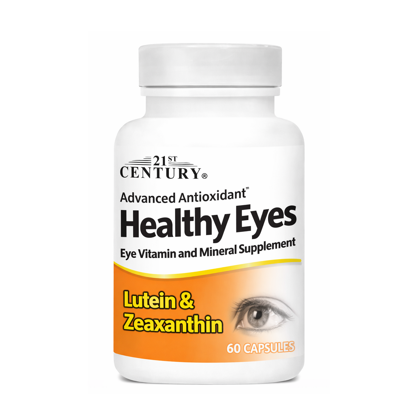 21st Century Healthy Eyes Eye Vitamin & Mineral Supplement with Lutein & Zeaxanthin – 60 Capsules