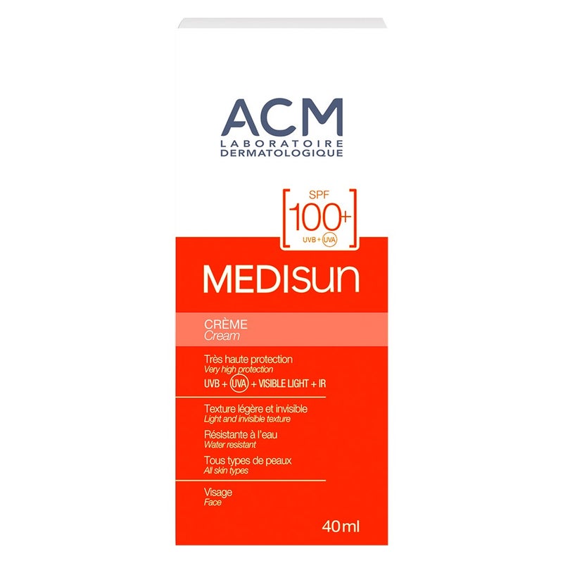 كريم ACM Medisun SPF 100+ للحماية العالية جدًا - 40 مل