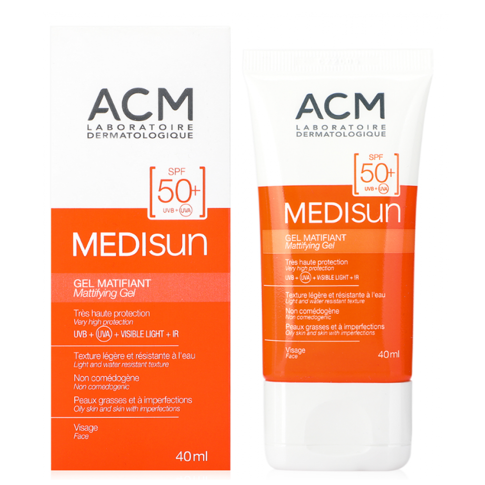 جل ACM Medisun SPF 50+ مطفي - 40 مل