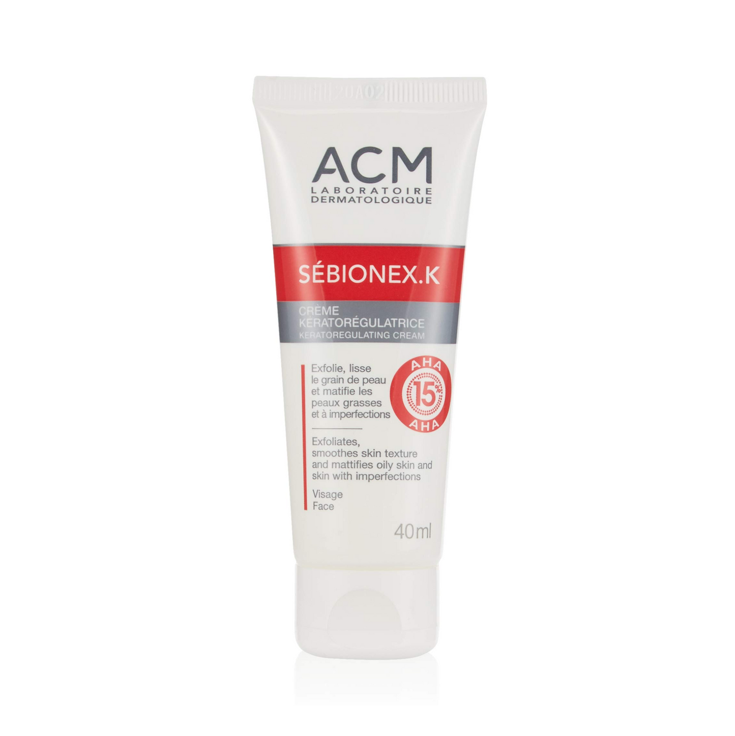 ACM Sebionex.K Keratoregulating Cream AHA 15% for Face – 40 ml