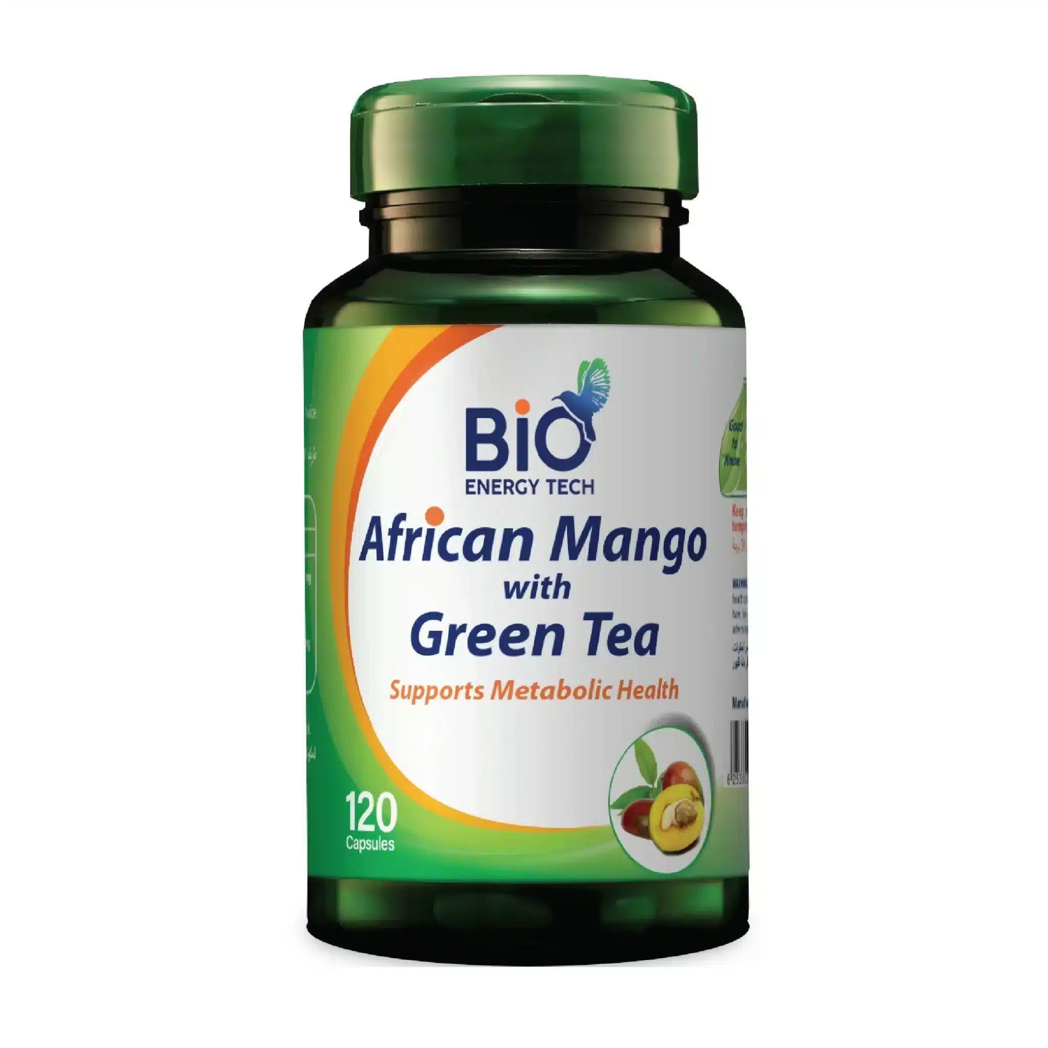 BIO ENERGY TECH African Mango with Green Tea - 120 Capsules – GlowCareJO
