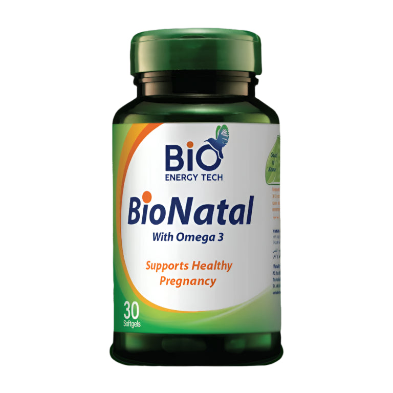 BIO ENERGY TECH BioNatal - Omega 3 and Ferrous Bisglycinate - 30 Softgels