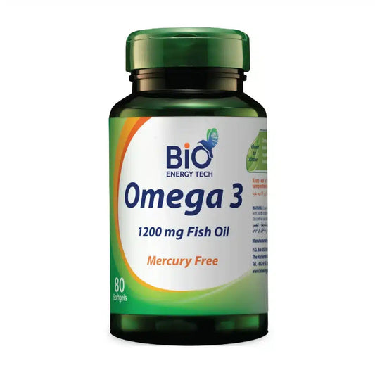 BIO ENERGY TECH Omega 3 - 80 Softgels