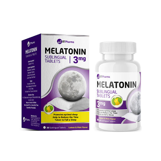 BT PHARMA Melatonin 3 Mg Sublingual - 60 Tablets