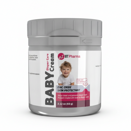 BT Pharma Baby Diaper Care Cream 60g Zinc Oxide Skin Protectant