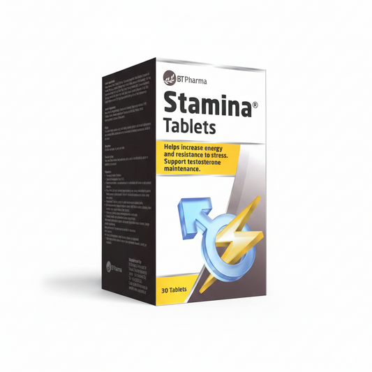 BT Pharma Stamina Tablets 30 Tablets Men's Energy and Vitality Support