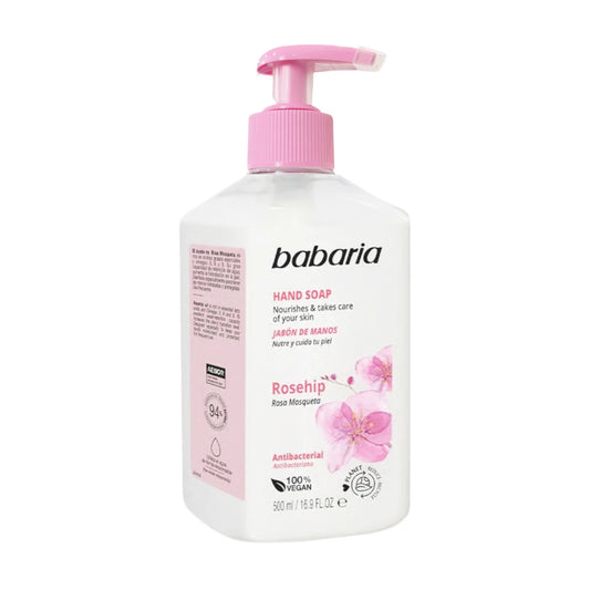 Babaria Hand Soap (Rosehip) – Antibacterial 500 ml