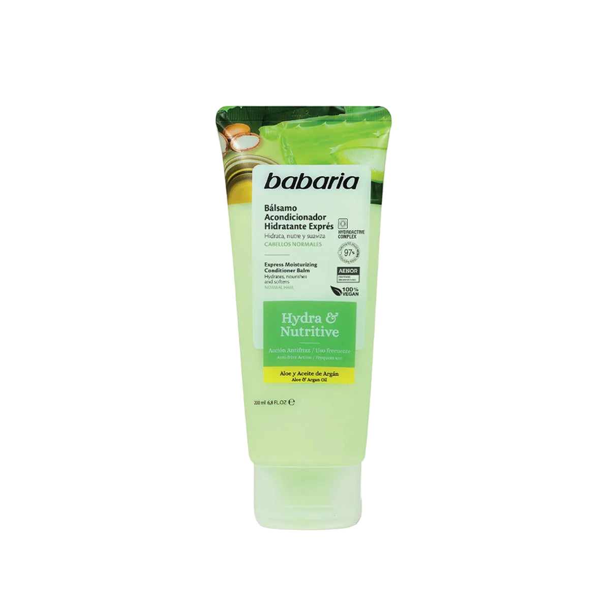 Babaria Hydra & Nutritive Express Moisturising Conditioner Balm (Aloe & Argan Oil) – 200ml