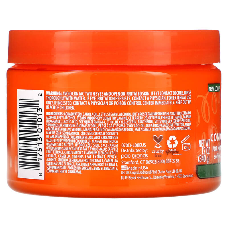 CANTU Leave-In Conditioning Cream, For Natural Curls, Coils & Waves 340g