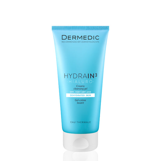 DERMEDIC HYDRAIN3 HIALURO CREAMY CLEANSING GEL – Gentle Hydration & Deep Cleansing 200ml
