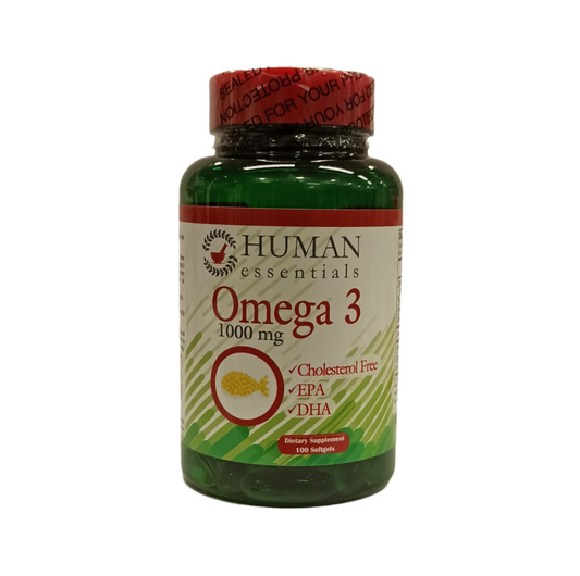 HUMAN ESSENTIALS Omega 3 1000mg - 100 Softgels