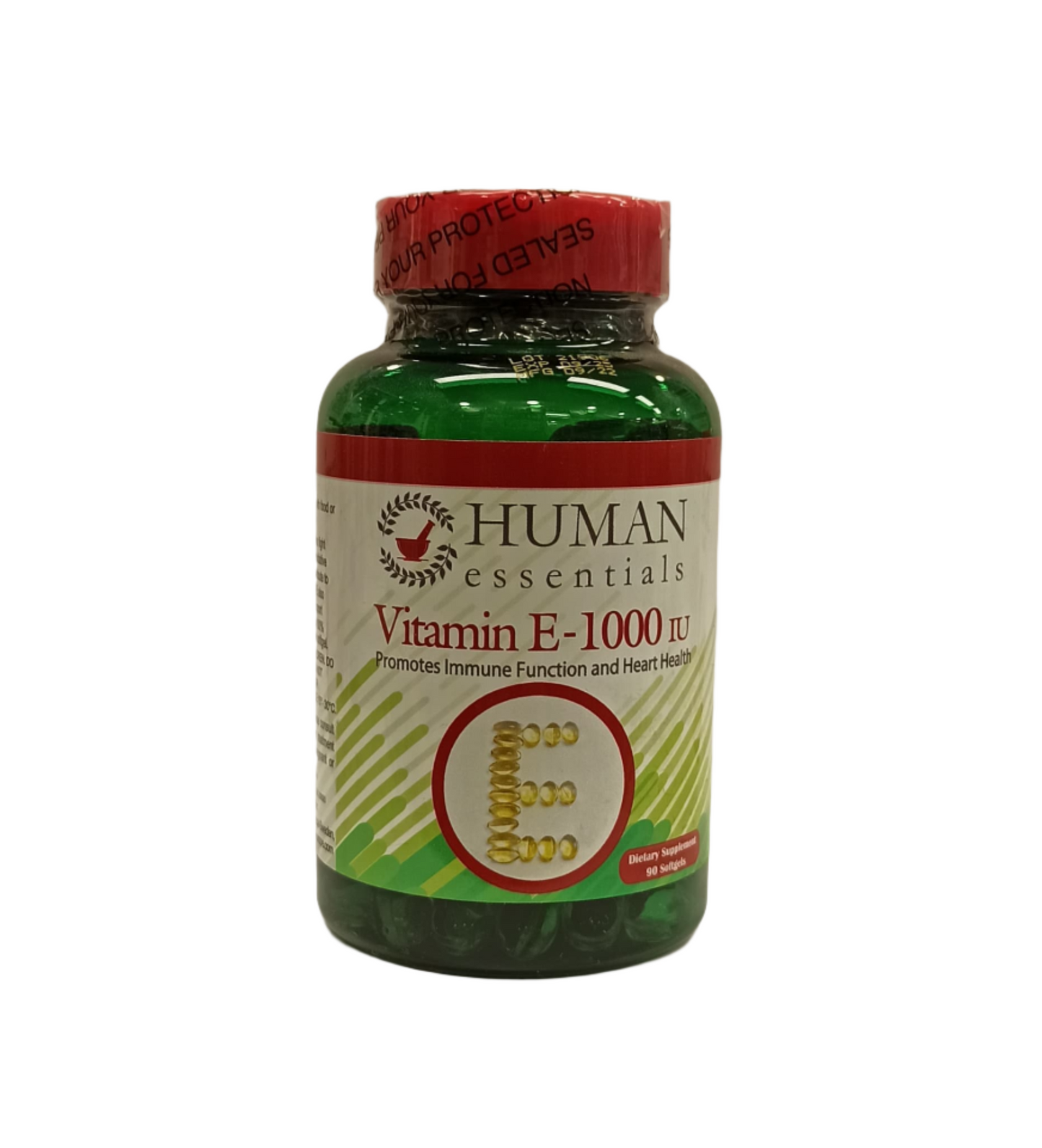 فيتامين E من HUMAN ESSENTIALS بتركيز 1000 وحدة دولية