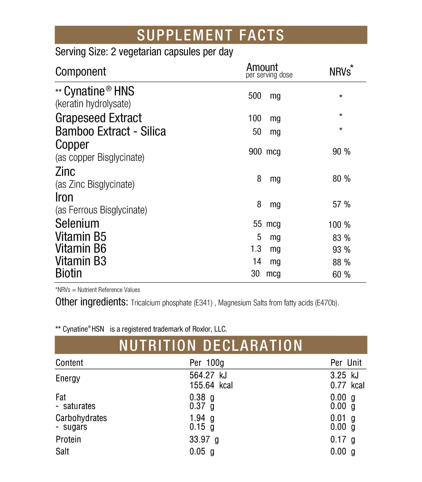 Haircode Keratin Enhancer – 60 vegetarian capsules