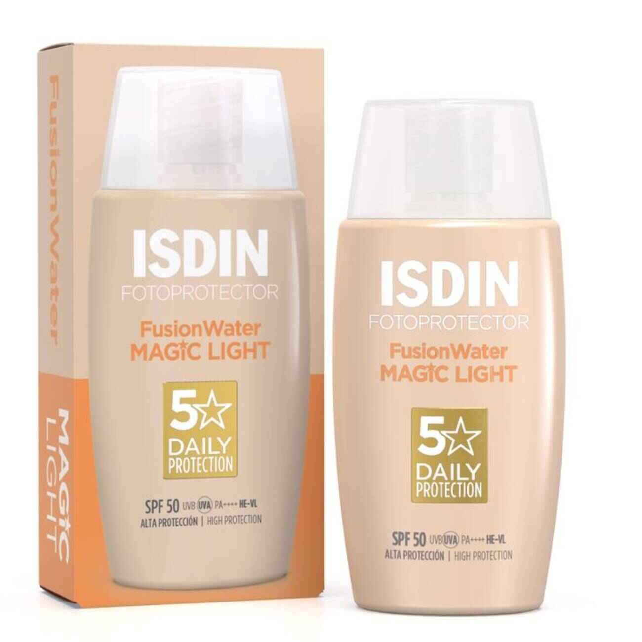ISDIN Fotoprotector Fusion Water Color Light SPF 50 – واقي شمسي ملون للحماية اليومية 50 مل