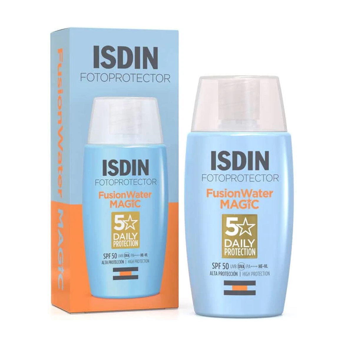 ISDIN Fotoprotector Fusion Water SPF 50 – Ultra-Light Daily Sunscreen 50ml