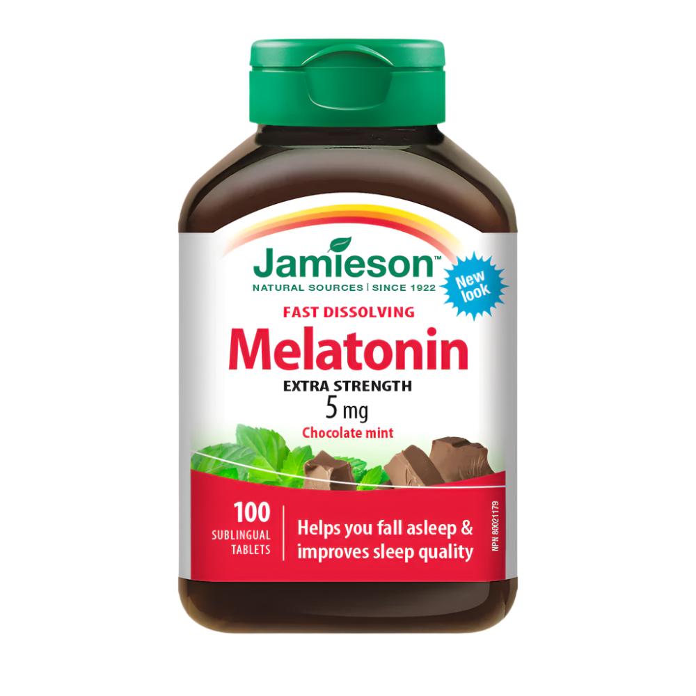 JAMIESON Melatonin 5mg سريع الذوبان - 100 قرص تحت اللسان