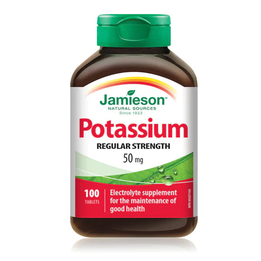 JAMIESON Potassium 50 mg - 100 Tablets