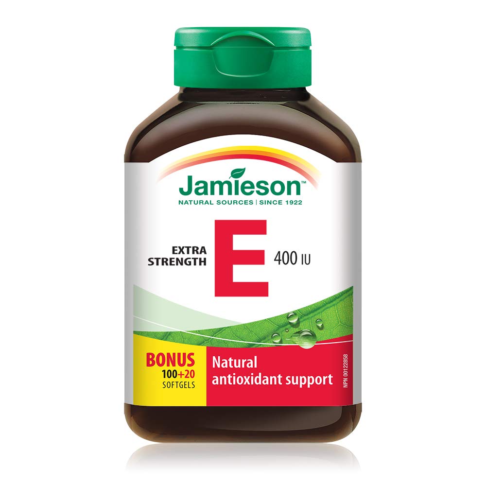 JAMIESON Vitamin E 400 IU Extra Strength – 120 Softgels