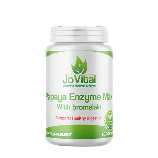 JOVITAL Papaya Enzyme Max with Bromelain 60 Capsules