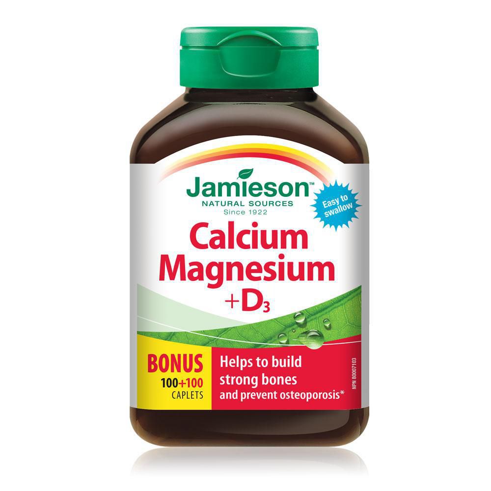 Jamieson Calcium Magnesium + D3 / 200 Caplets