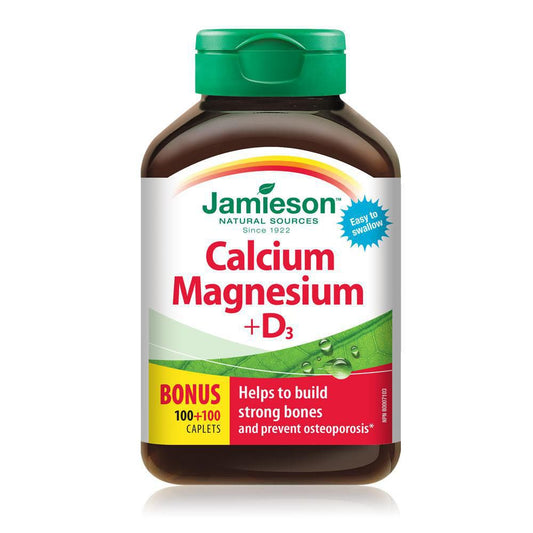 Jamieson Calcium Magnesium + D3 / 200 Caplets
