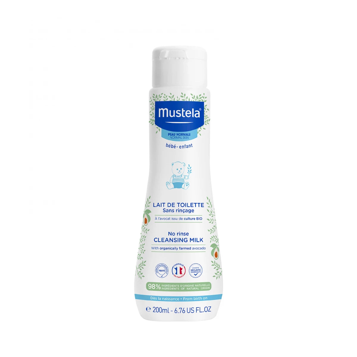 MUSTELA NO RINSE CLEANSING MILK 200ml