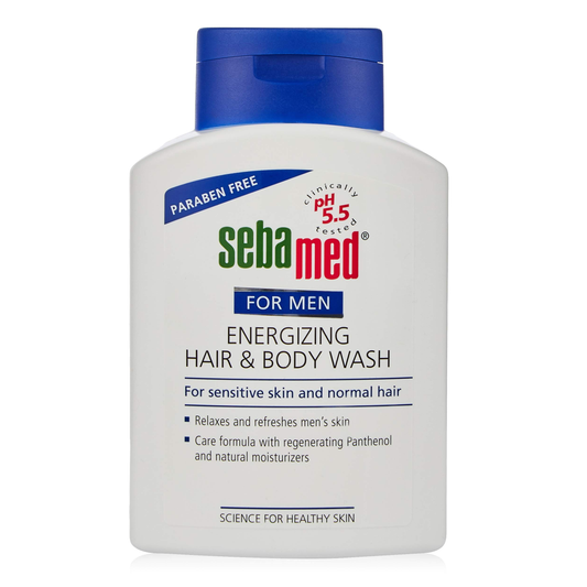 SEBA MED Energizing Hair & Body Wash for men 200ml