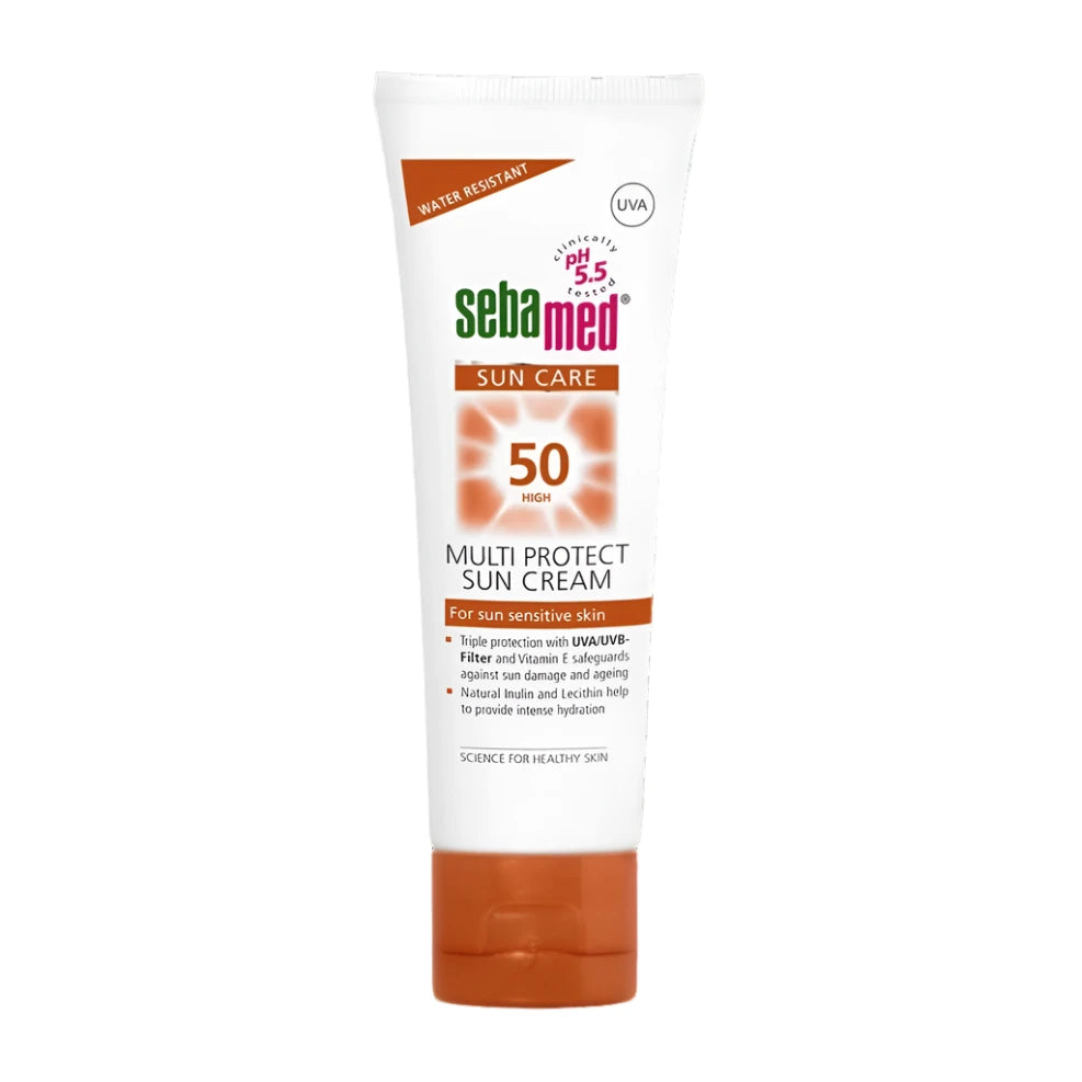 كريم الحماية من الشمس SEBA MED Sun Care SPF 50 – كريم الحماية من الشمس متعدد الاستخدامات 75 مل 